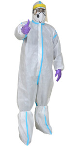 Coveralls: 60 GSM SSMMS Breathable Non Woven Fabric